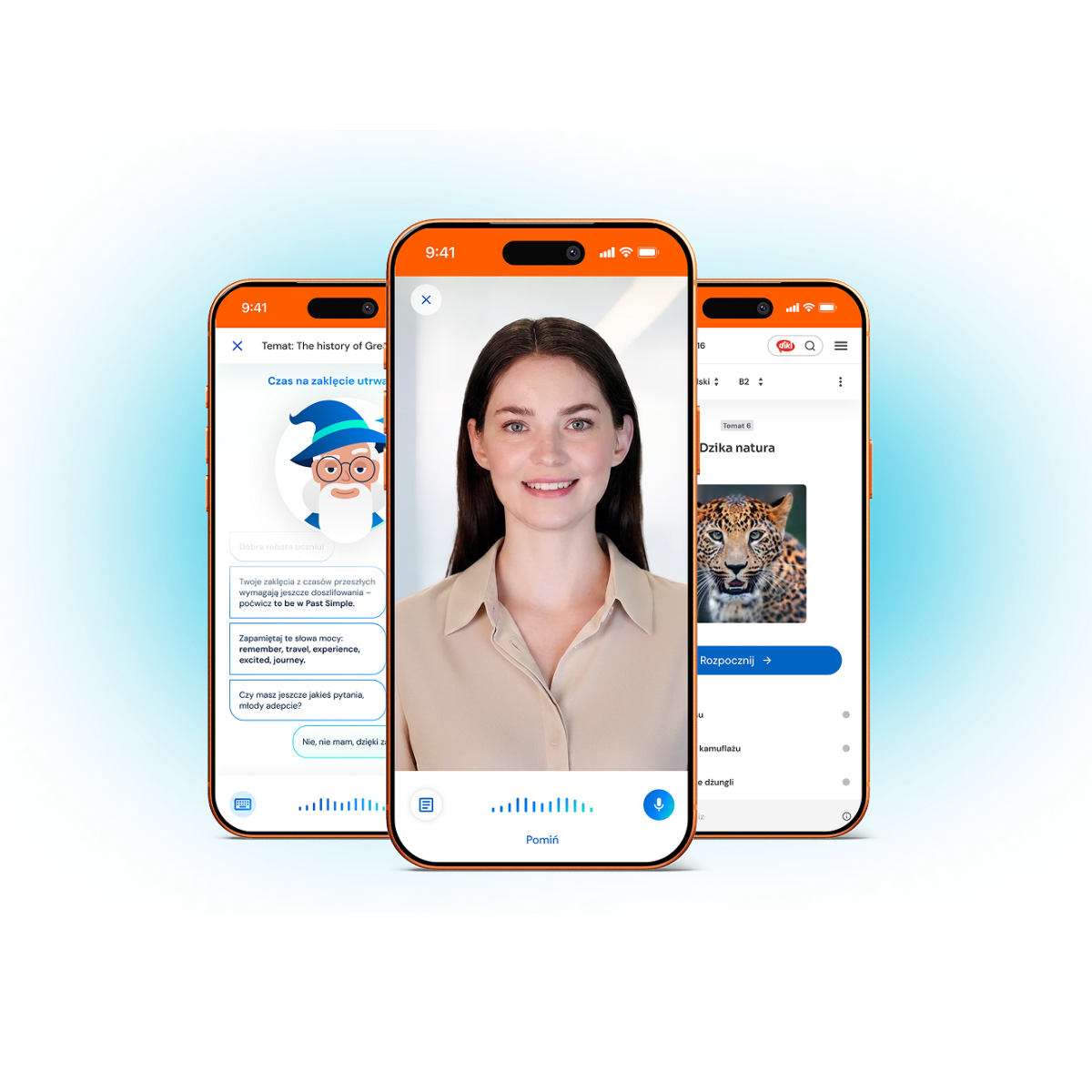 Aplikacja eTutor na telefonie